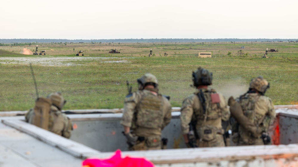 Marine Raiders conduct Combined-Arms Live-Fire Maneuver Range