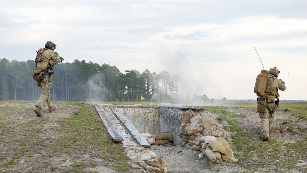 Marine Raiders conduct Combined-Arms Live-Fire Maneuver Range