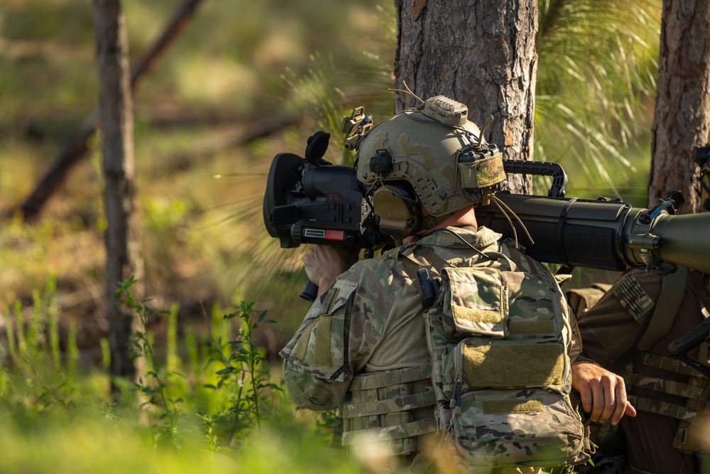 Marine Raiders conduct Combined-Arms Live-Fire Maneuver Range