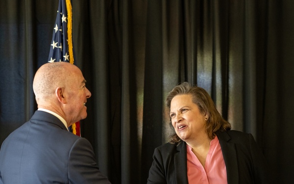 Secretary of Homeland Security Alejandro N. Mayorkas swears in Coast Guard Academy Board of Visitors members