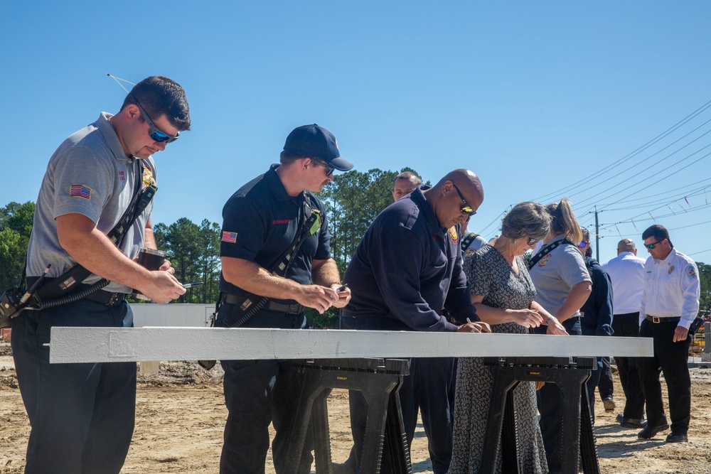 Hadnot Point Fire Station Topping Out Ceremony