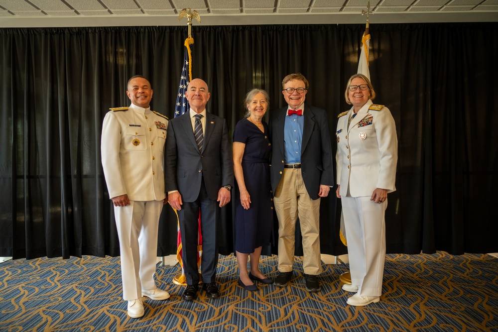 Secretary of Homeland Security Alejandro N. Mayorkas swears in Coast Guard Academy Board of Visitors members