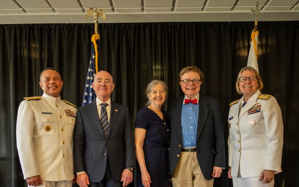 Secretary of Homeland Security Alejandro N. Mayorkas swears in Coast Guard Academy Board of Visitors members