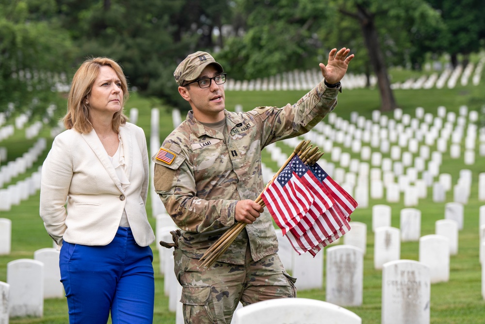 DSD, Staff Members Participate in Flags-In at ANC