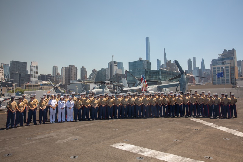 Fleet Week New York 2024 - USS Bataan transits the Hudson River