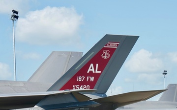 Red Tails participate in their first exercise with the F-35s.