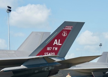 Red Tails participate in their first exercise with the F-35s.
