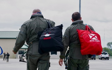 Red Tails participate in their first exercise with the F-35s.