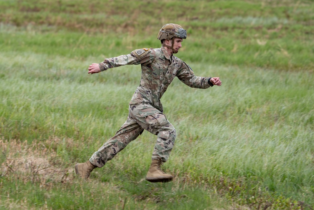 3-509th Paratroopers conduct memorial jump in honor of Gold Star Week