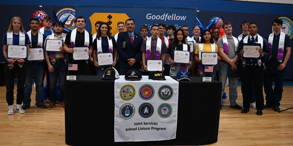 Goodfellow AFB Hosts Military Signing Day