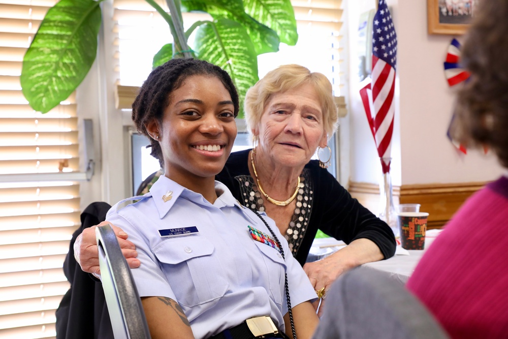 Seniors from Arrochar Friendship Club meet with service members