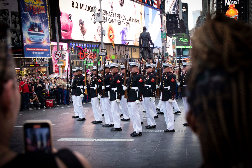 Rifles Up in Times Square