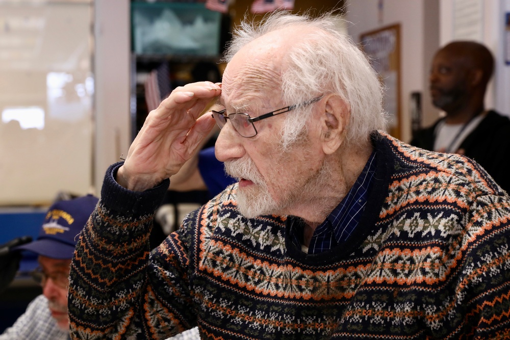 Seniors from Arrochar Friendship Club meet with service members