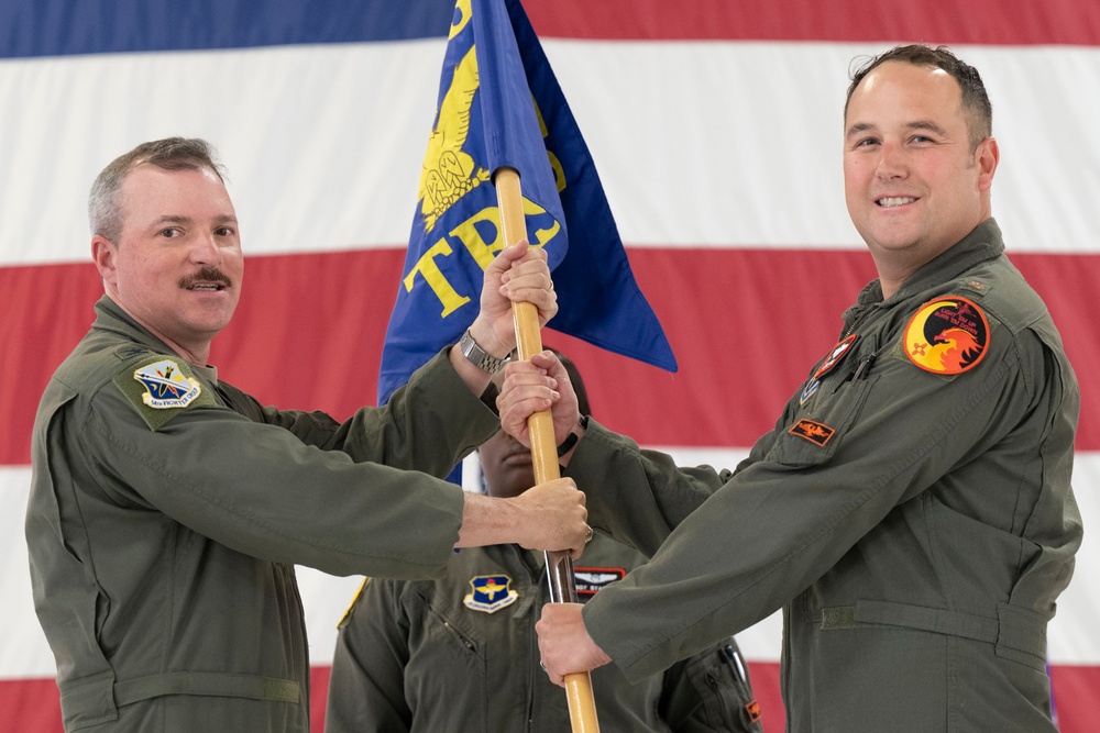 54th TRS change of command ceremony