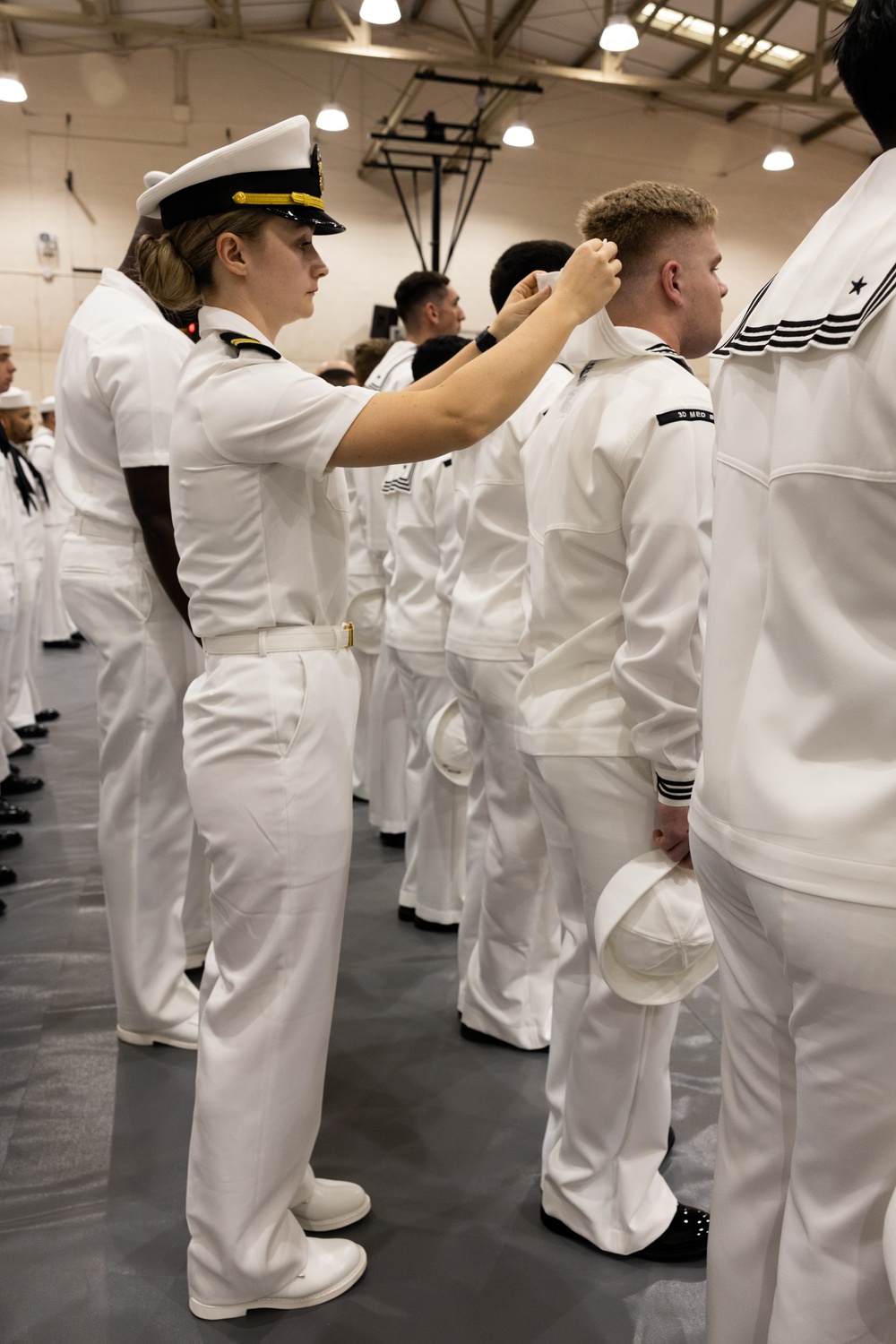Dress Whites Done Right!: 3d Medical Battalion conducts quarterly dress whites inspection