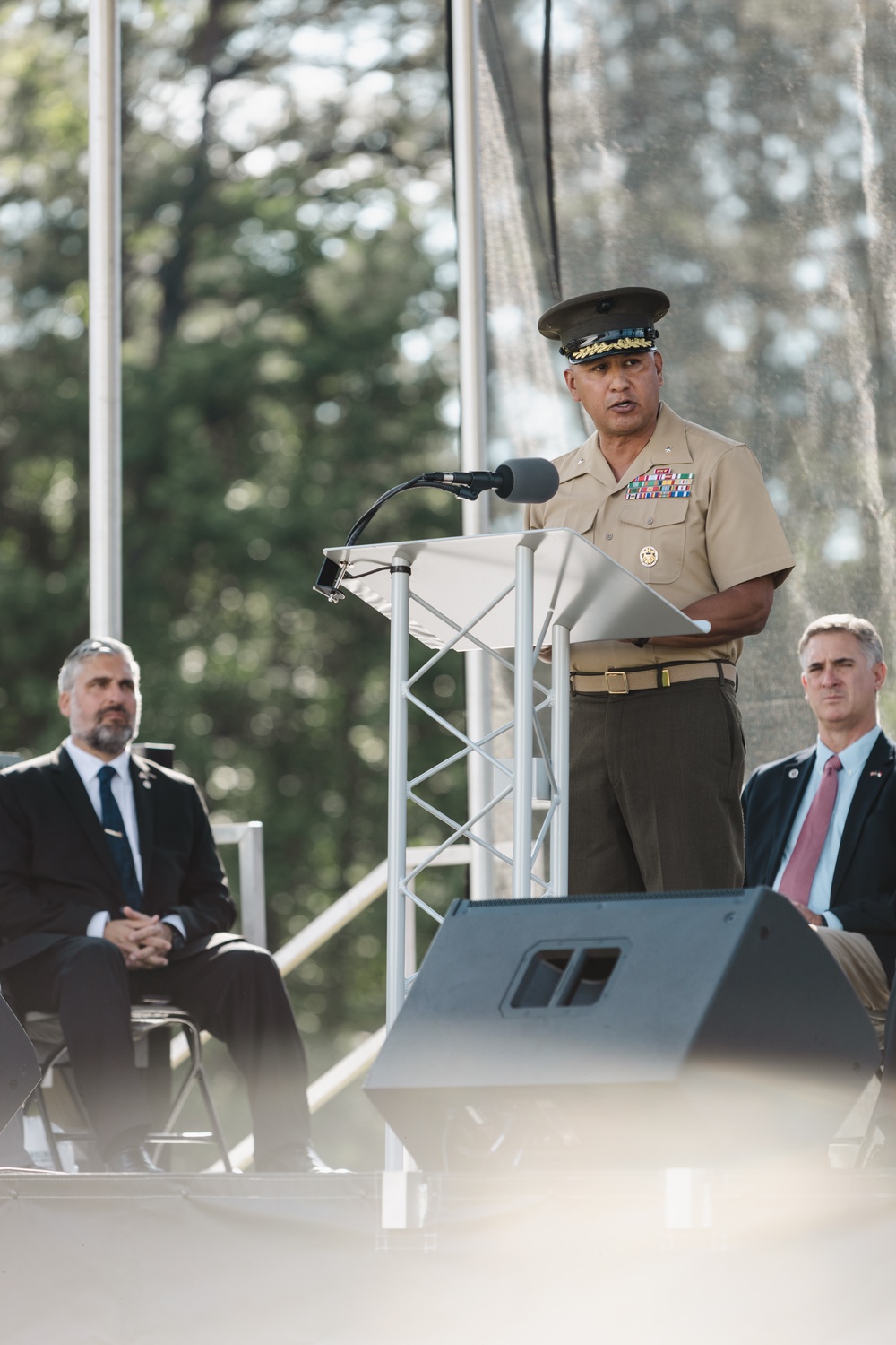 Brig. Gen. Garcia attends the Carolina Museum of the Marine Groundbreaking Ceremony
