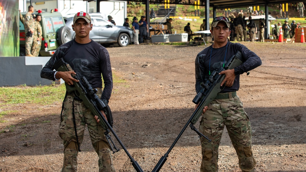 Competitors compete in Fuerzas Comando 2024 Skills and Shooting Competition