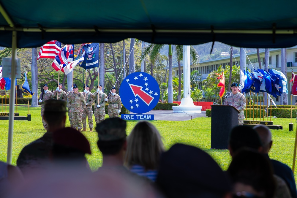 Gen. Charles A. Flynn Delivers Remarks at USARPAC Change of Responsibility Ceremony at Fort Shafter