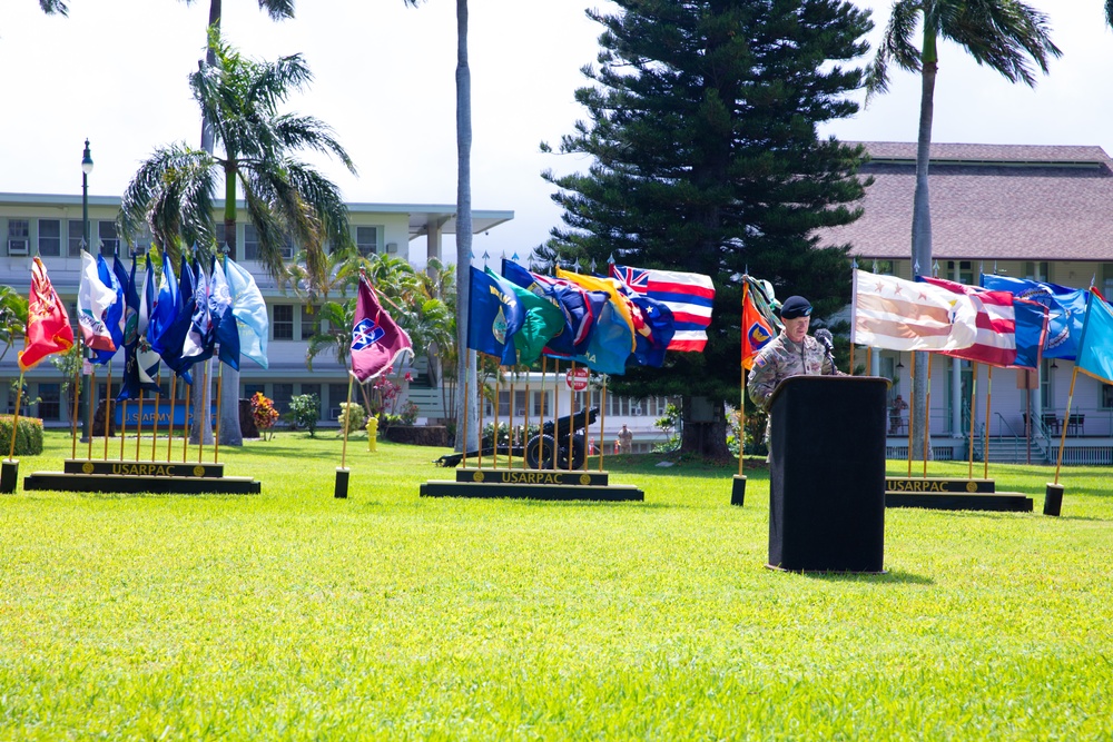 Command Sgt. Maj. Scott A. Brzak Bids Farewell at Fort Shafter Change of Responsibility Ceremony