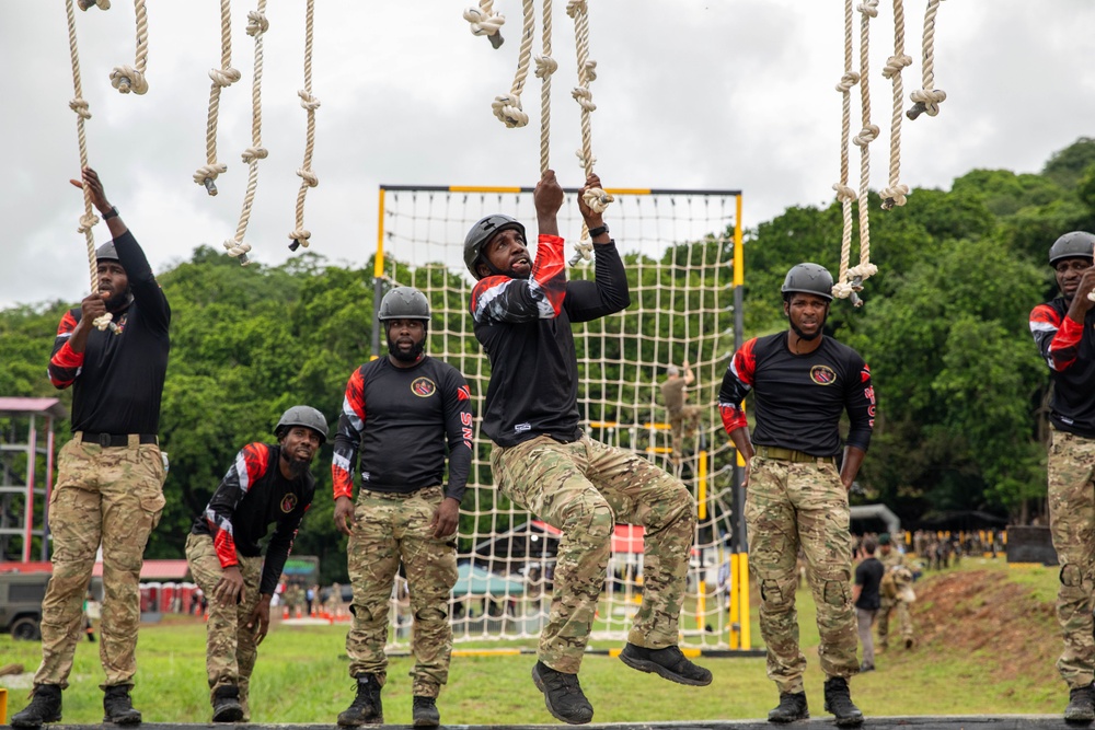 Competitors conduct Fuerzas Comando 2024 Obstacle Course