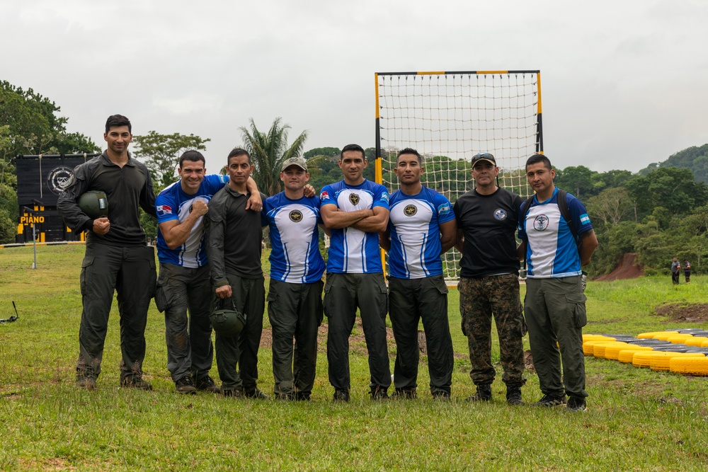 Competitors compete in Fuerzas Comando 2024 Obstacle Course