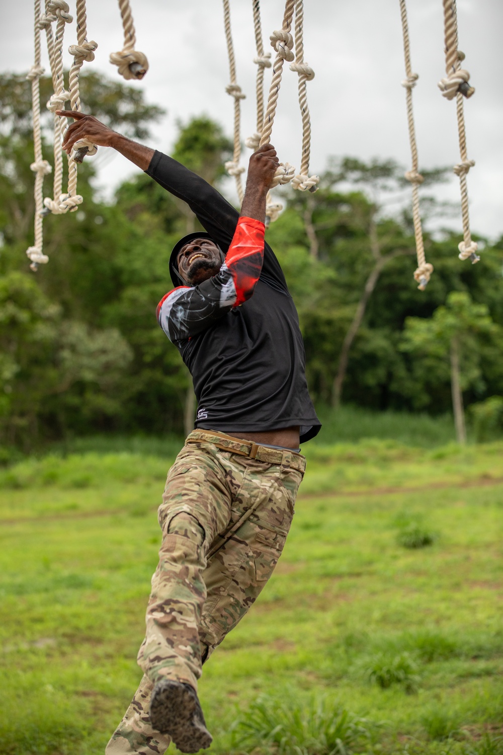 Competitors compete in Fuerzas Comando 2024 Obstacle Course