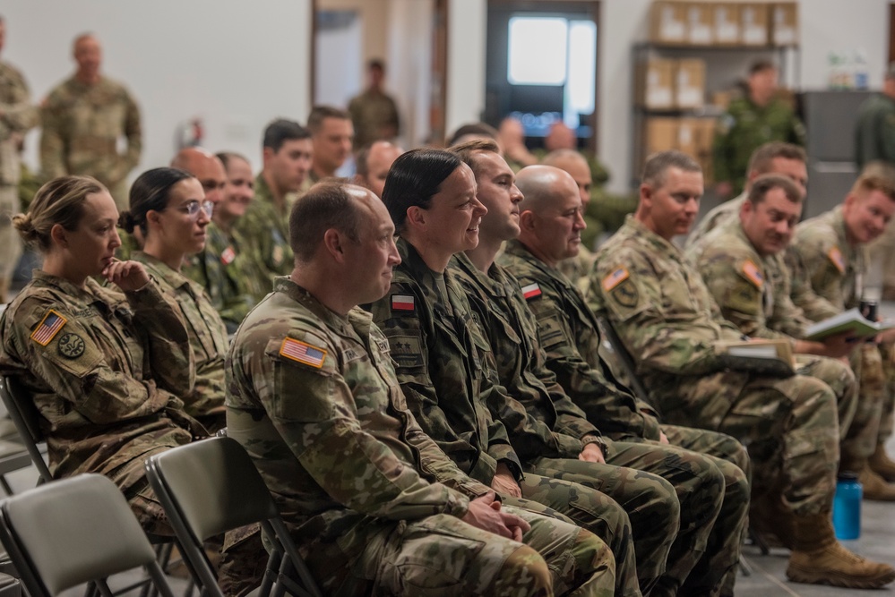 Idaho Army National Guard Soldiers train with Canadian and Polish soldiers