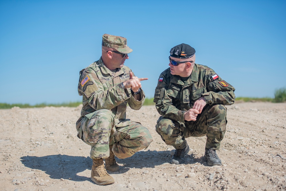 Idaho Army National Guard Soldiers train with Canadian and Polish soldiers