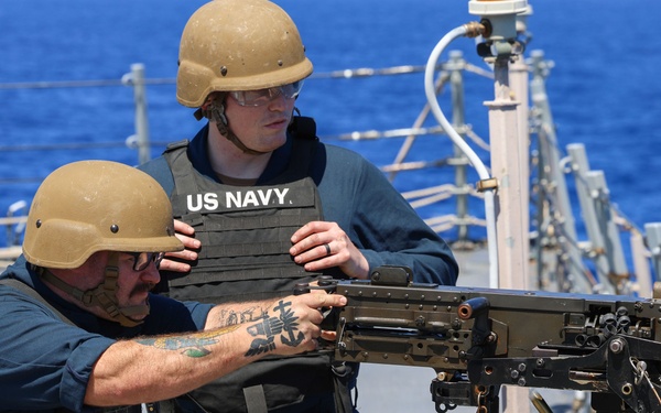 USS Roosevelt (DDG 80) Weapons Familiarization Shoot