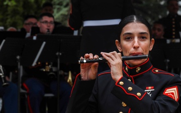 The 2d Marine Division Band Performs in Château-Thierry, France