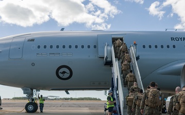 U.S. Marines, Sailors with MRF-D 24.3 arrive in Townsville, QLD, for Exercise Southern Jackaroo
