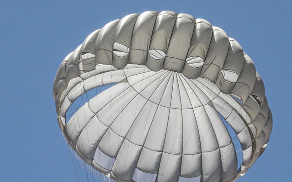 Paratroopers and the Moroccan Royal Armed Forces conduct airborne training during African Lion 2024