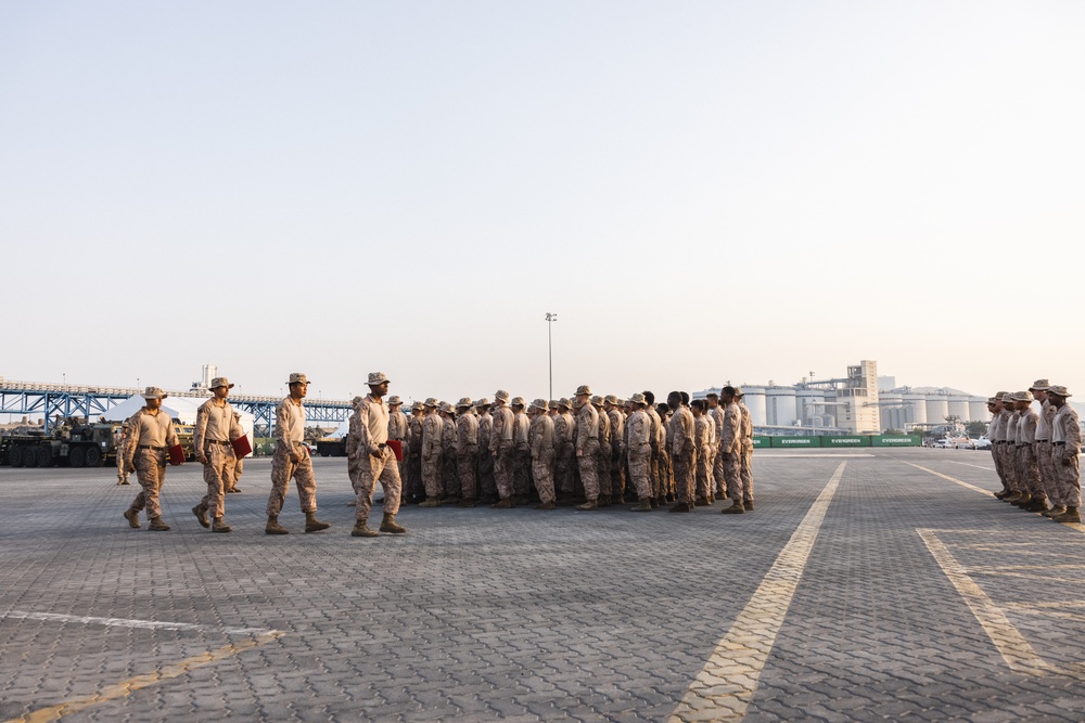 2nd Distribution Support Battalion Conduct an Award Ceremony During Native Fury 24