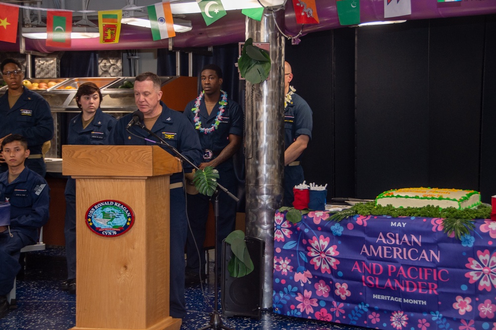 USS Ronald Reagan (CVN 76) celebrates Asian American, Native Hawaiian,  and Pacific Islander Heritage Month