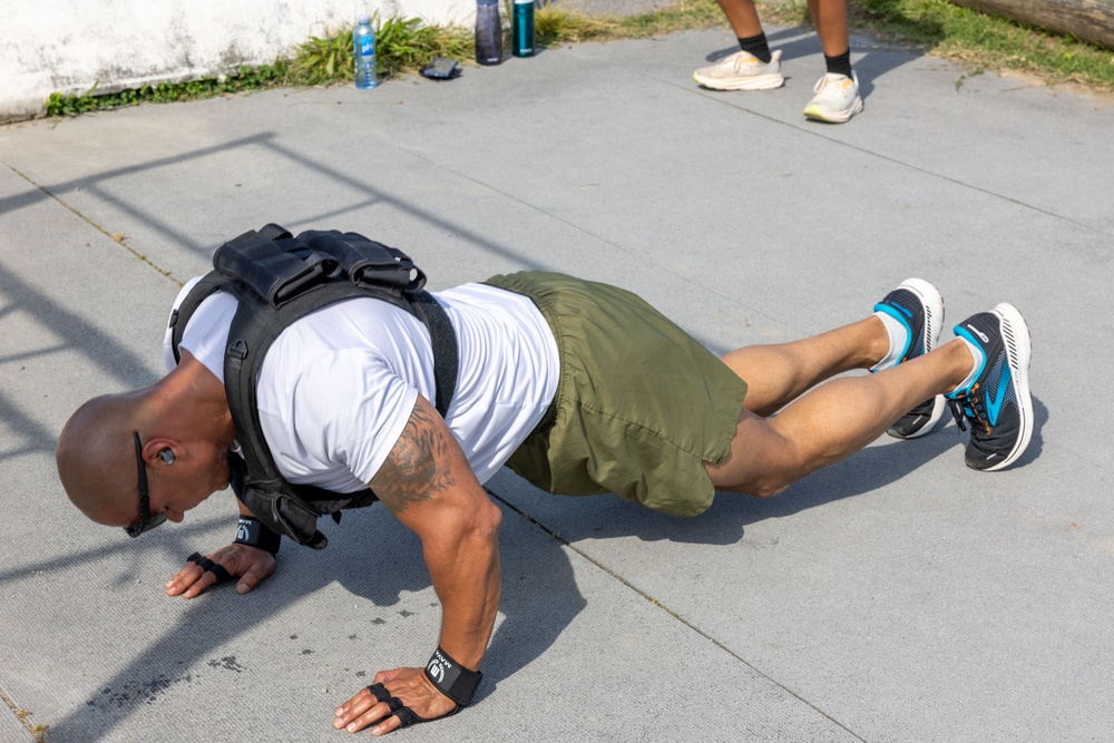 Marines at MARFORCOM participate in The Murph Challenge