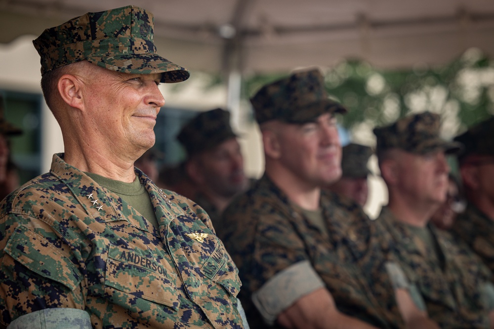 Passing the Guidon | Maj. Gen. Douglas K. Clark relinquished his role as commanding general of 4th MARDIV to Brig. Gen. John K. Jarrard