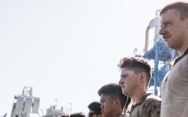 2nd Distribution Support Battalion Conduct Reenlistment and Award Ceremony During Native Fury 24