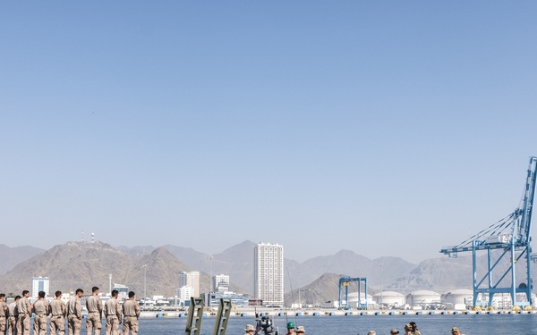 2nd Distribution Support Battalion Conduct Reenlistment and Award Ceremony During Native Fury 24