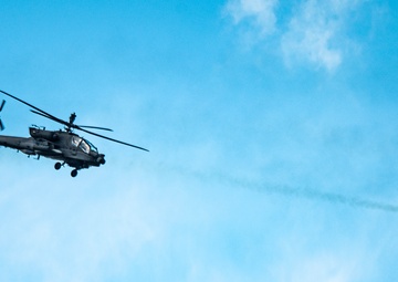 1-151st Attack Reconnaissance Battalion AH-64 aerial gunnery qualification