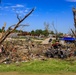 Damage Left by a Tornado That Hit a Small Town