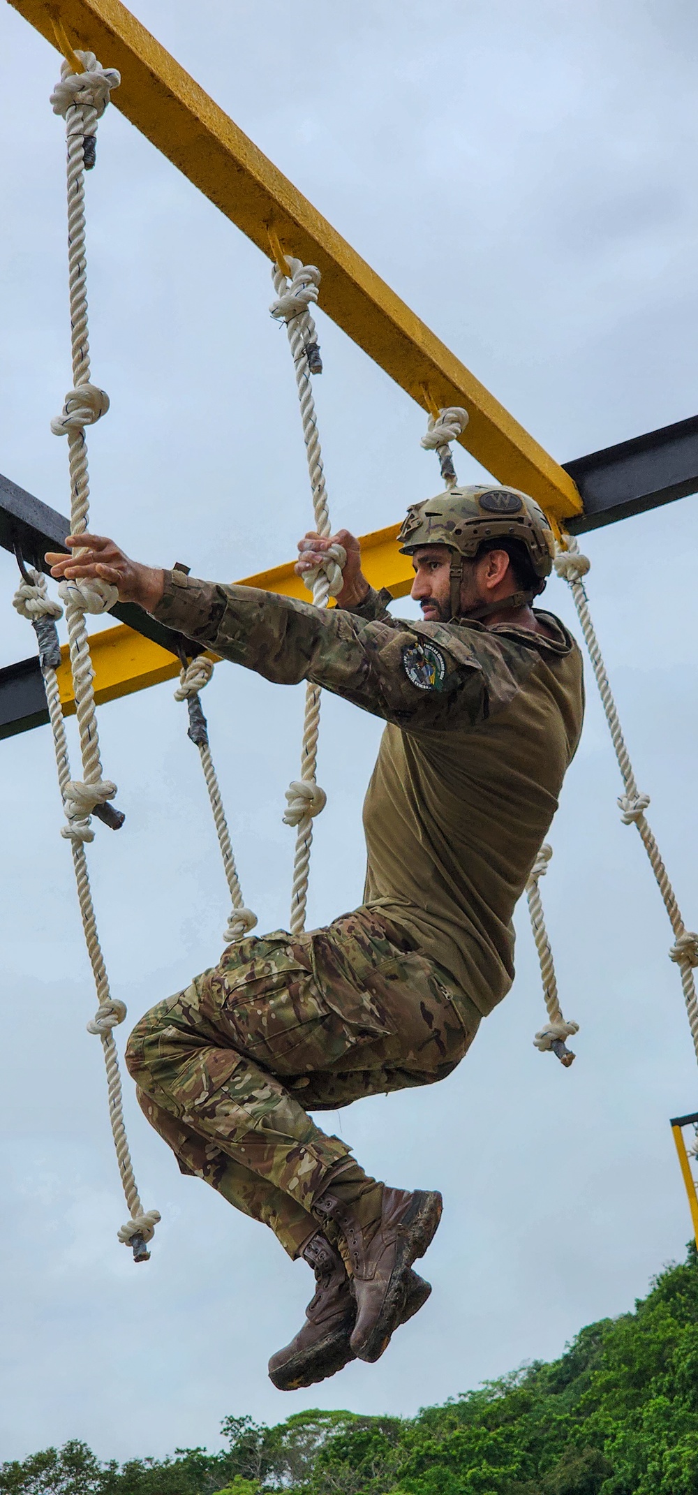 Competitors conduct Fuerzas Comando 2024 Obstacle Course