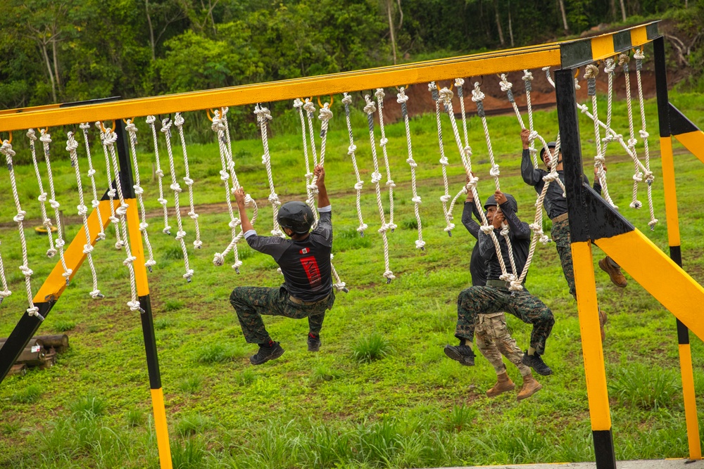 Competitors conduct Fuerzas Comando 2024 Obstacle Course