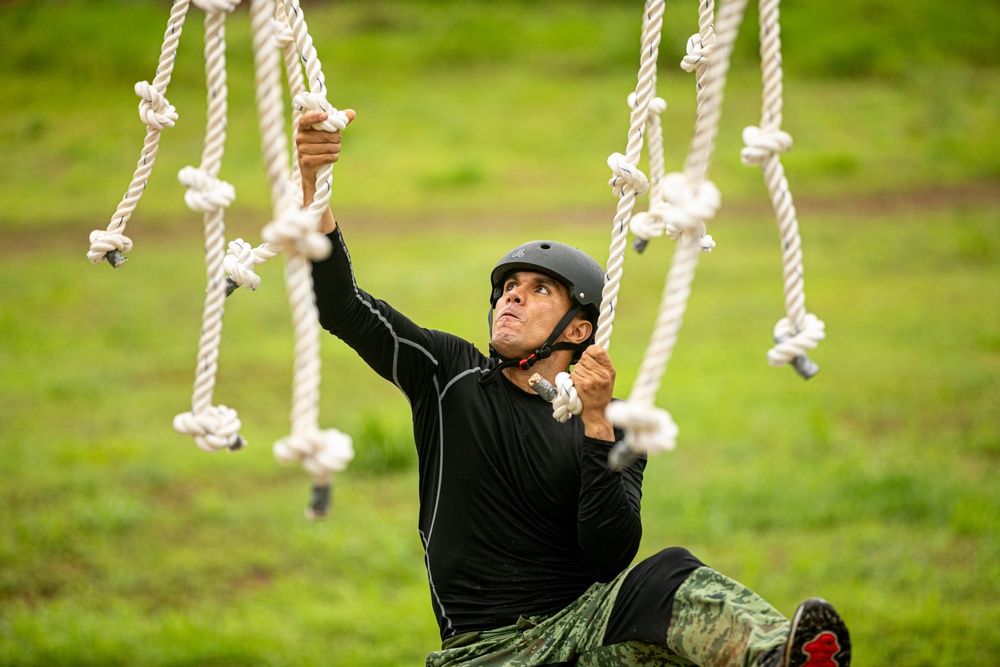 Competitors conduct Fuerzas Comando 2024 Obstacle Course