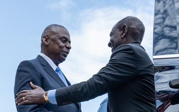 Secretary Austin hosts Kenyan President William Ruto