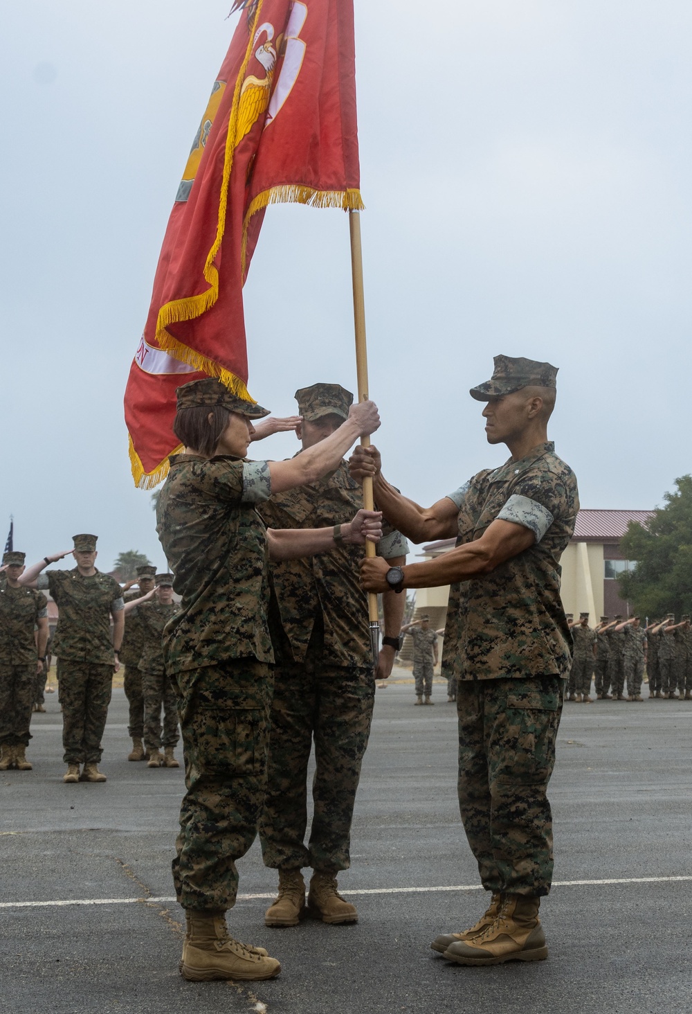 I Marine Expeditionary Force Support Battalion change of command ceremony