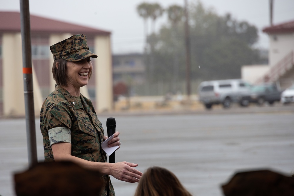 I Marine Expeditionary Force Support Battalion change of command ceremony