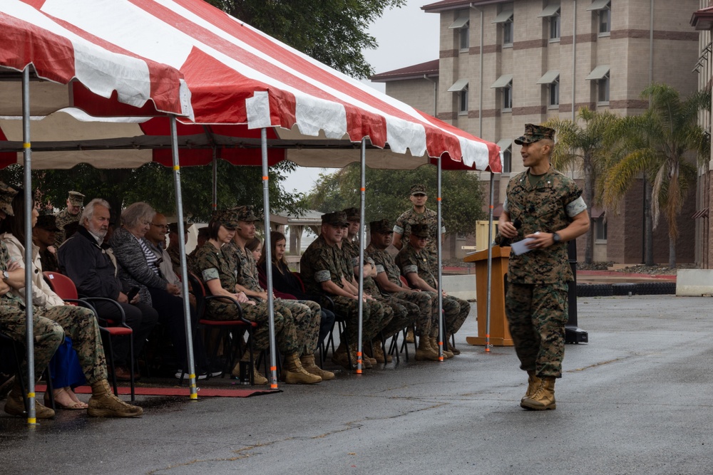 I Marine Expeditionary Force Support Battalion change of command ceremony