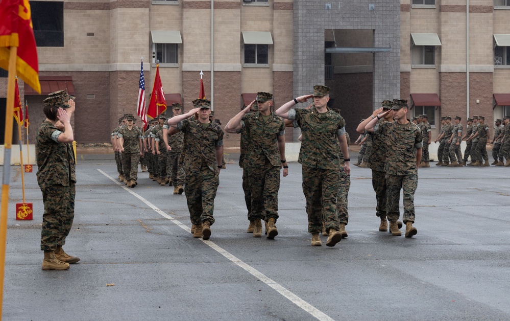 I Marine Expeditionary Force Support Battalion change of command ceremony