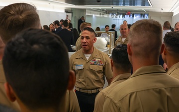 Marines, Sailors ring closing bell at NYSE