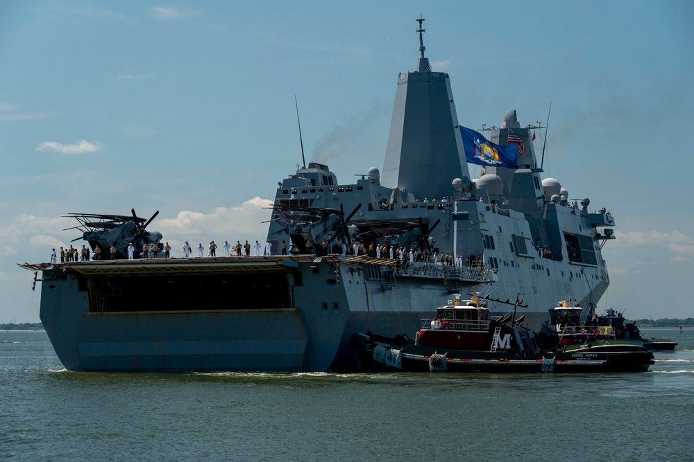 USS New York Departs Naval Station Norfolk for Deployment